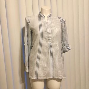 VINCE CAMUTO tunic top long adjustable sleeves